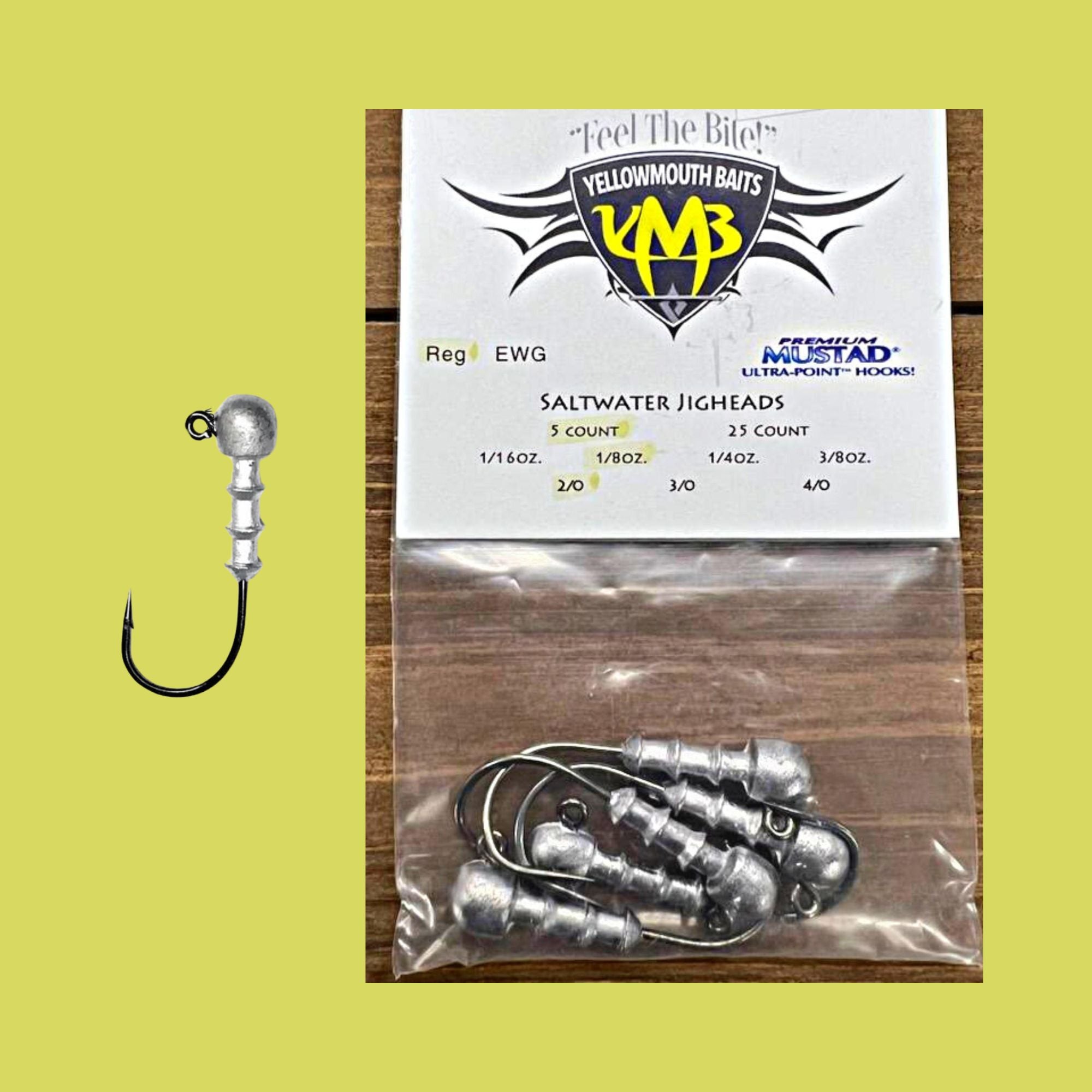 Yellowmouth Saltwater JigHeads | Fishing Hooks | Fishing Tackle