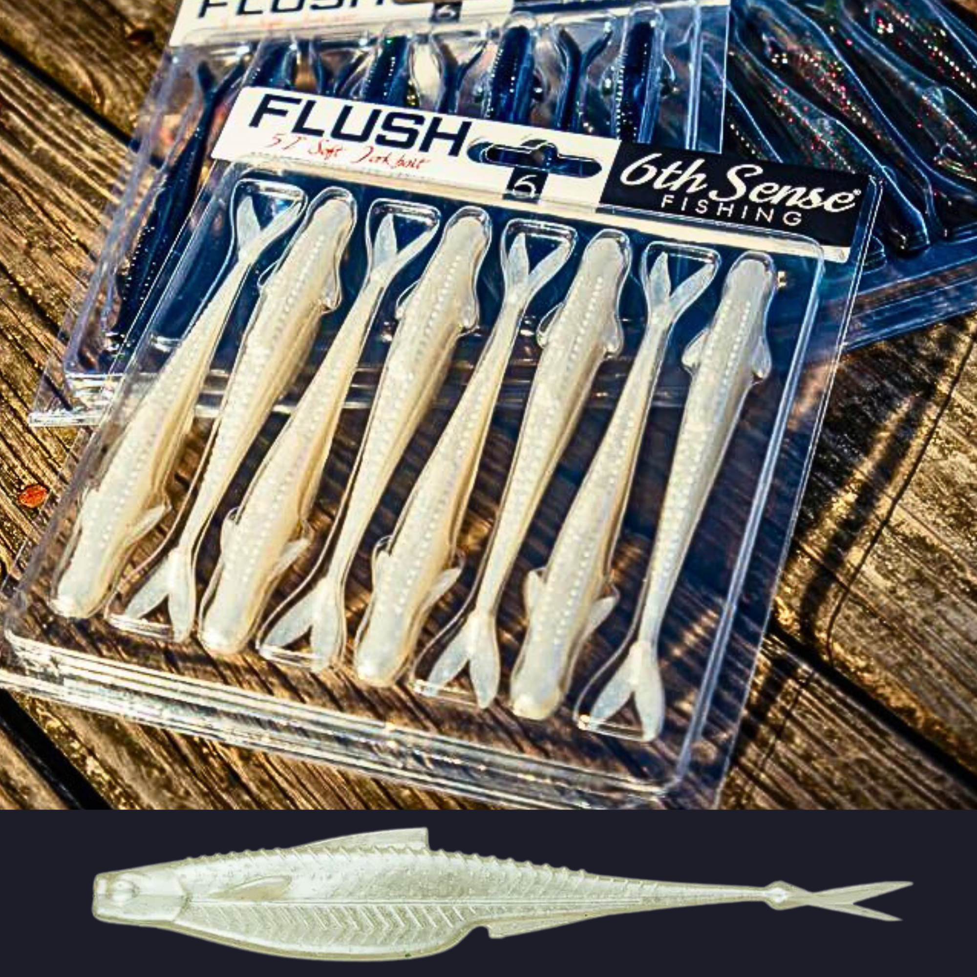 6th Sense Flush Soft Jerkbait Lures Baits Fishing Store
