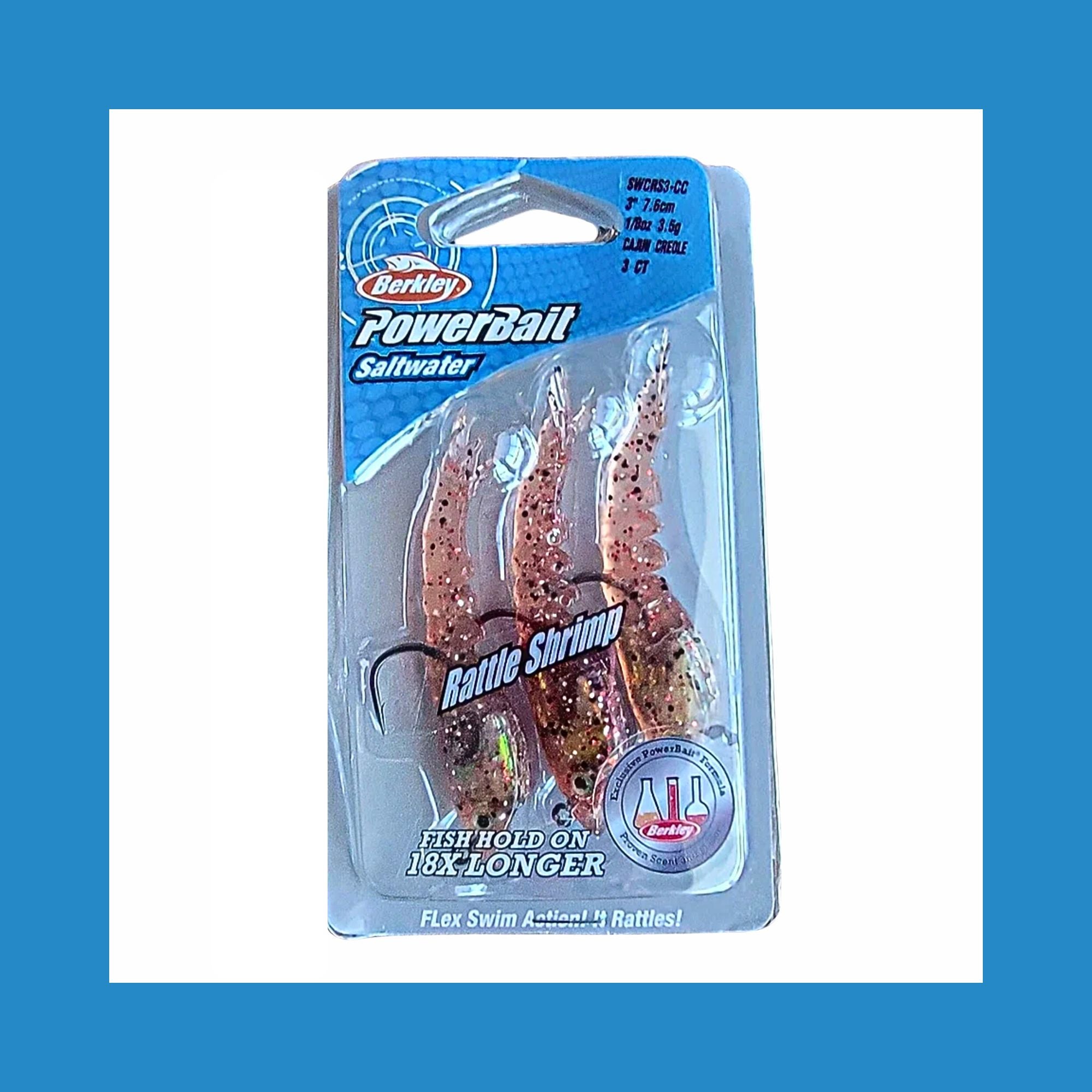 Berkley PowerBait Rattle Shrimp New Penny, 3 1/2in, Coastal Candy