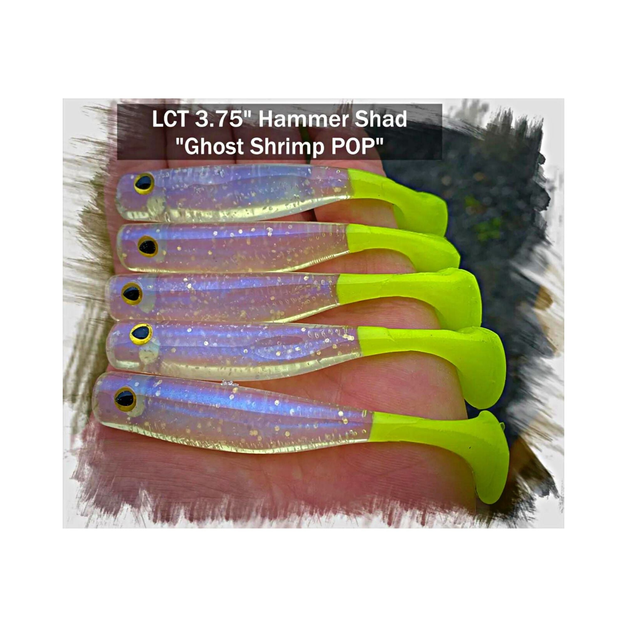 Hammer Shad Lures, Legacy Custom, Ghost & Phantom Baits, Fishing