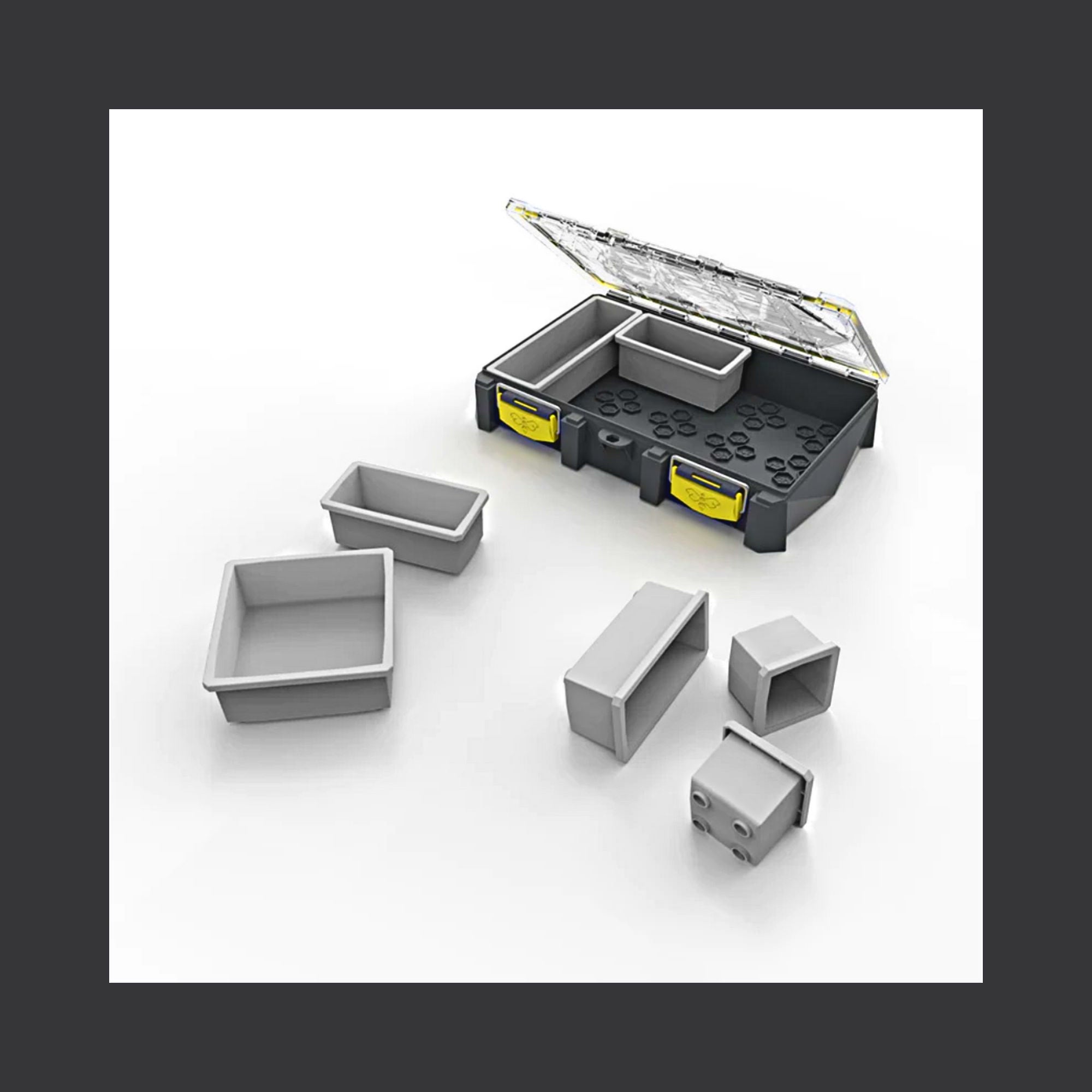 Buzbe Colony 15 Modular Tackle Box, Includes 7 Bins