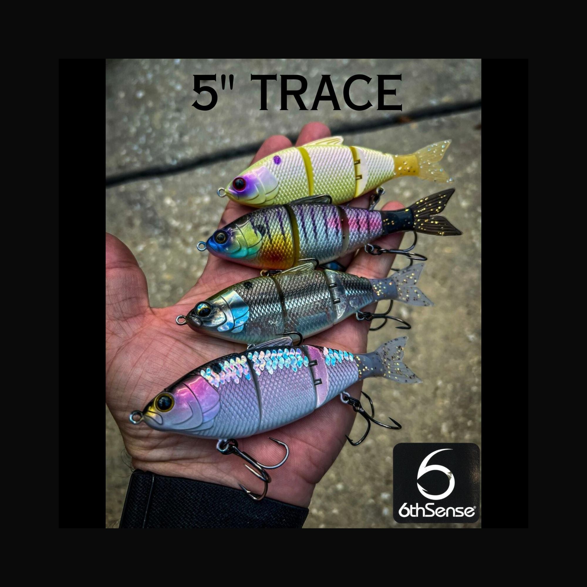 Trace 5 Swimbait, 6th Sense Fishing, 4 piece hard bait
