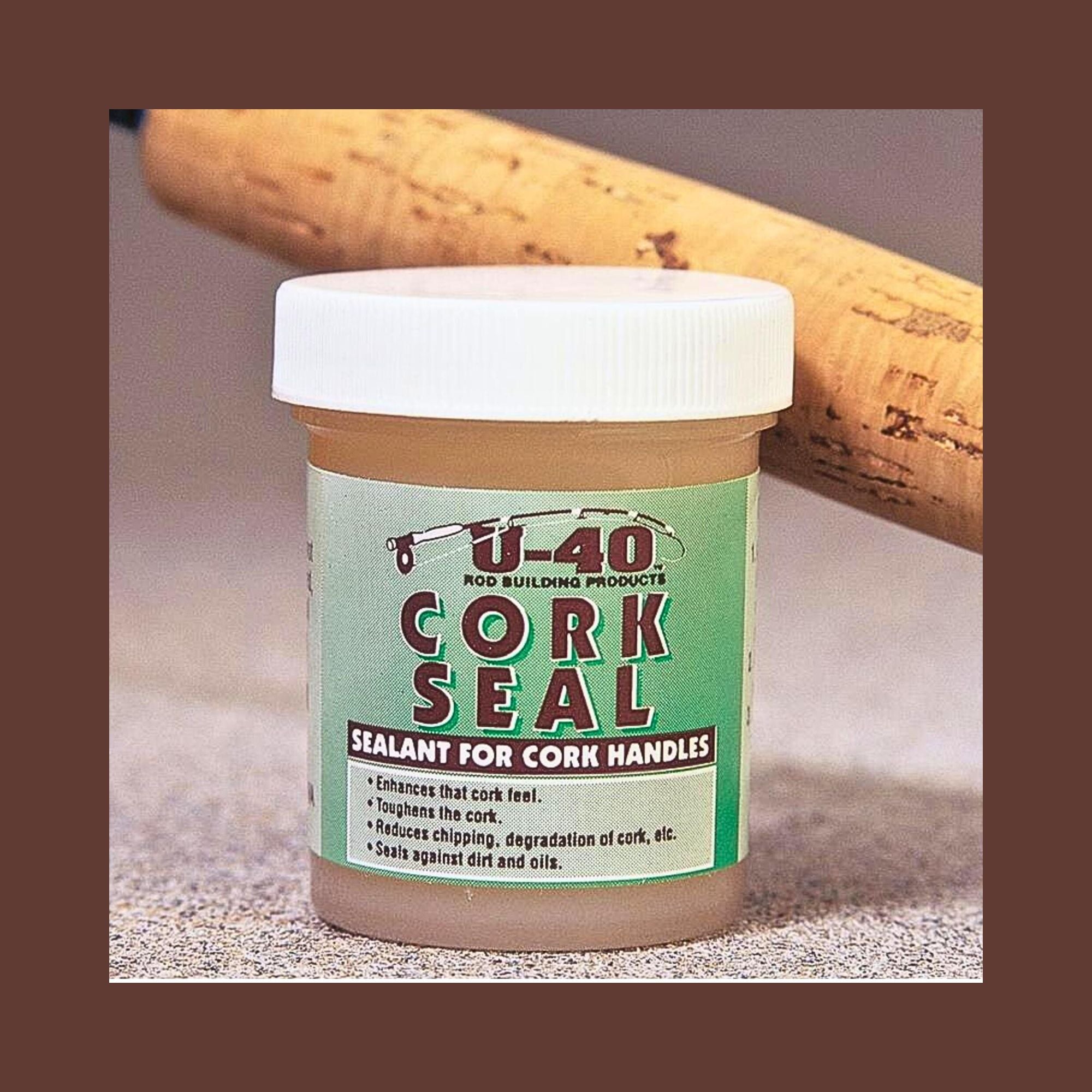 U-40 Cork Sealant handle Grip Seals Dirt Oil Fishing Rod 2oz 1pc