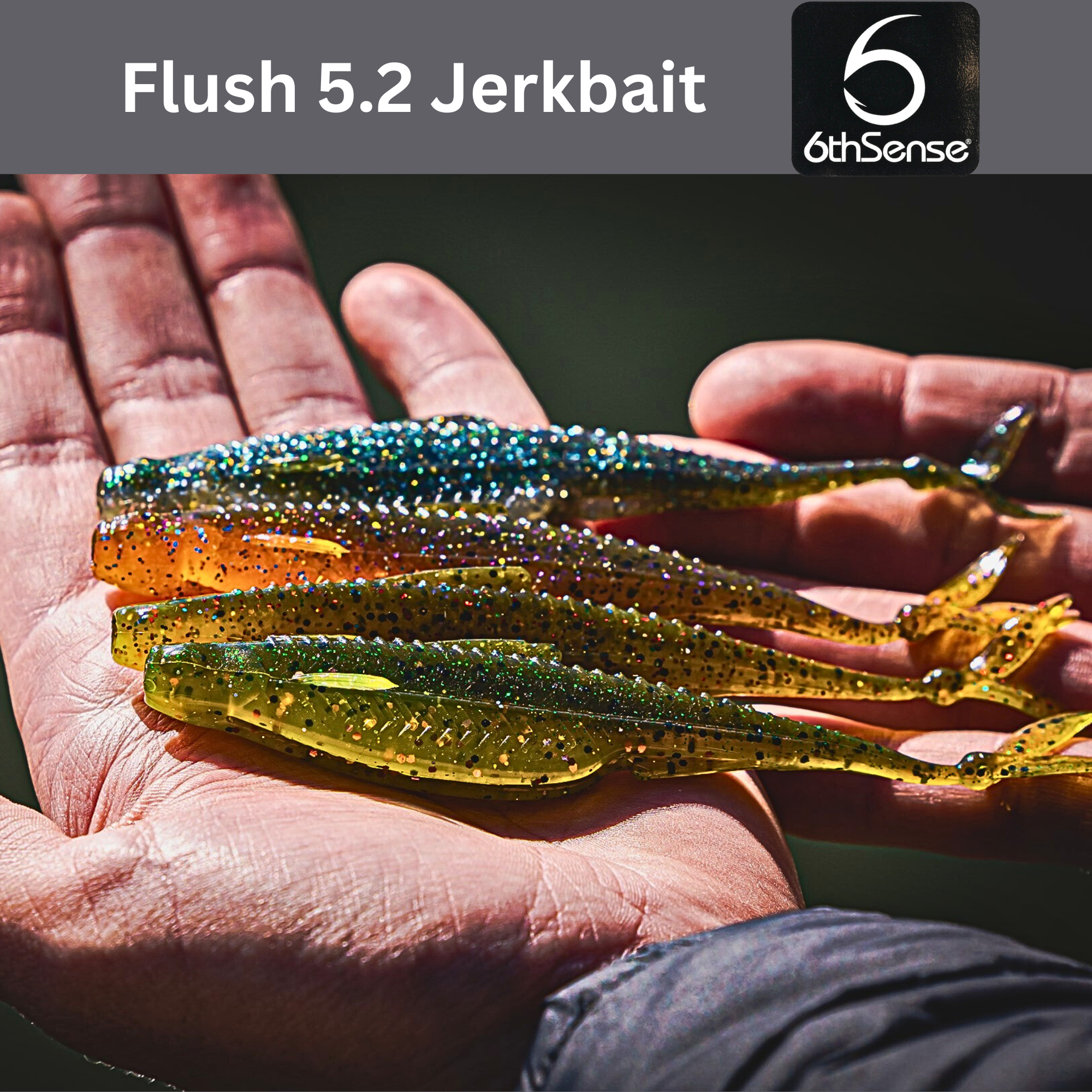 6th Sense Fishing - Soft Plastics - Flush 5.2 - Baby Crappie