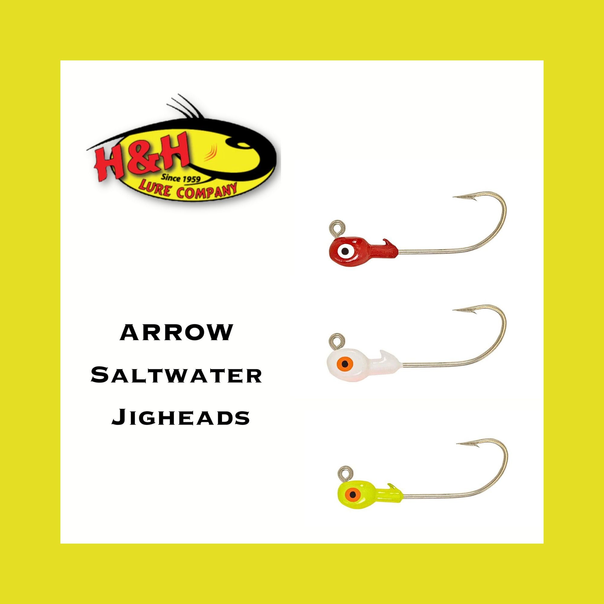 Arrow Jigheads, H&H Lure Co., Saltwater Fishing Hook