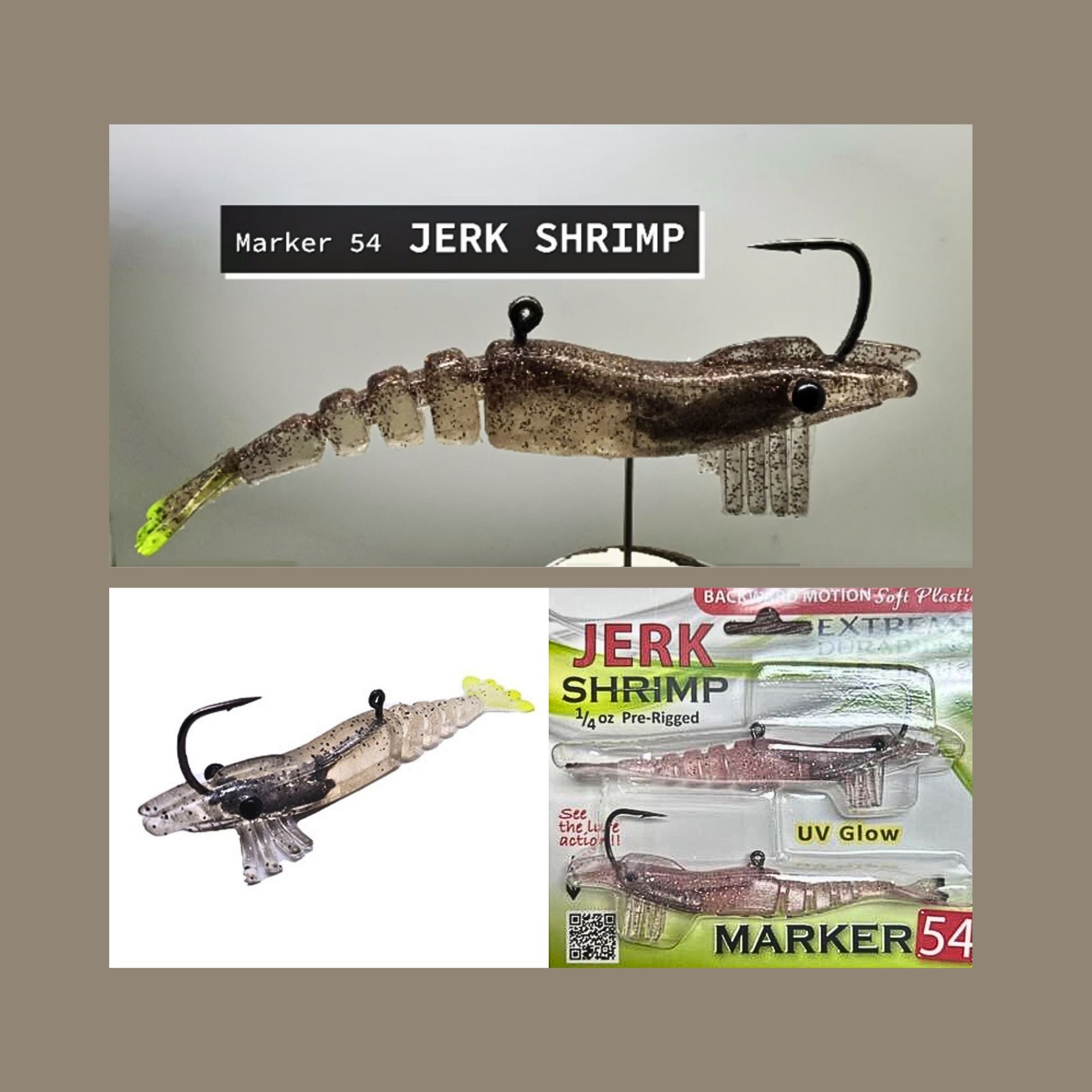 Jerk Shrimp, Marker 54, Jerk Prawn, Plastic Lure