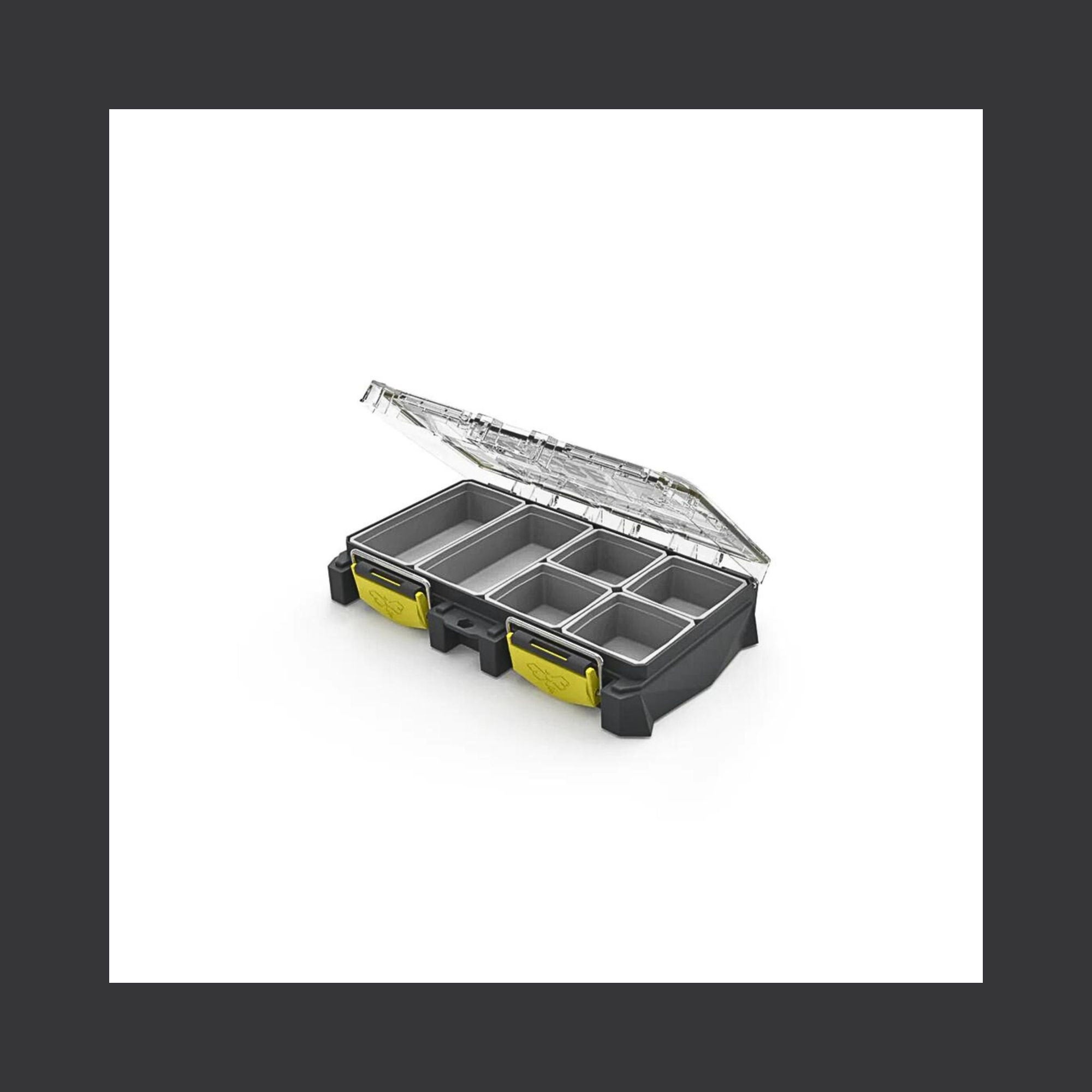 Buzbe Colony 8T (Thin) Modular Tackle Box, 6 Bins