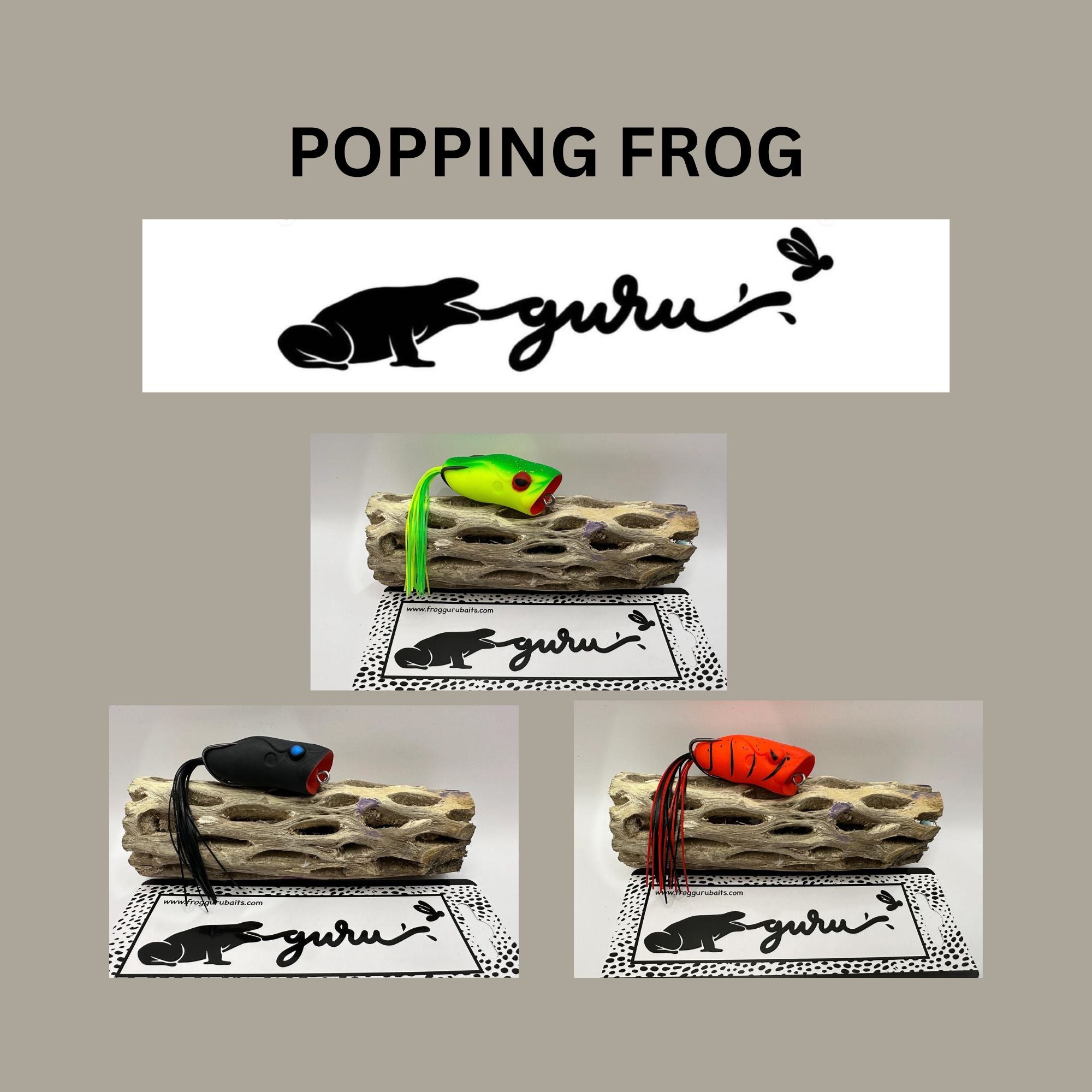 Popping Frogs, Frog Guru Baits, Lures & Tackle